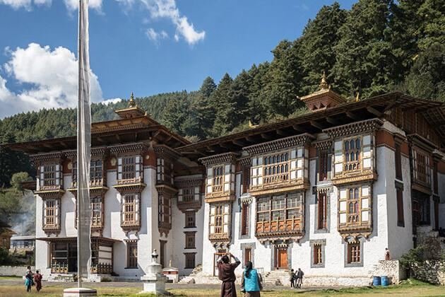 Traditional dzong architecture in Bumthang
