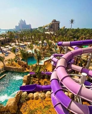 Water slides at Aquaventure Waterpark, Atlantis The Palm
