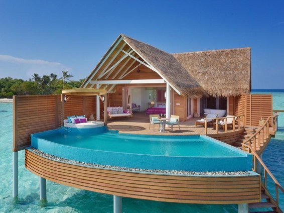 Water pool villa over the lagoon, Milaidhoo Maldives