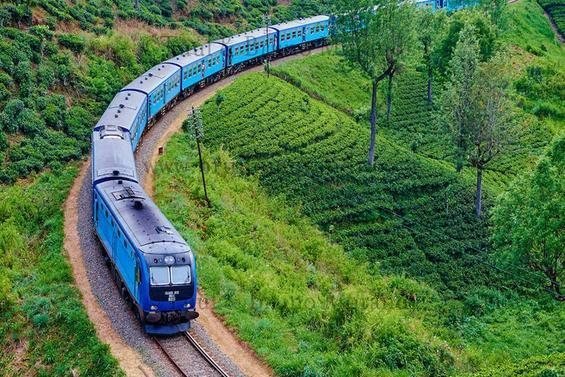 Scenic train journey from Nanu Oya to Ella