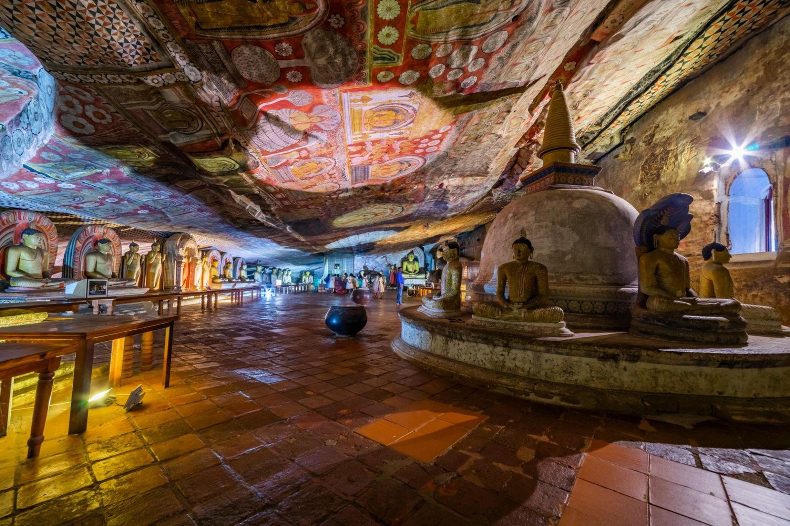 Dambulla Cave Temple interior