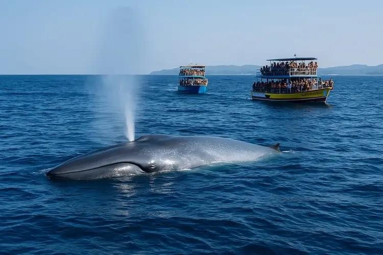 Blue whale off Mirissa