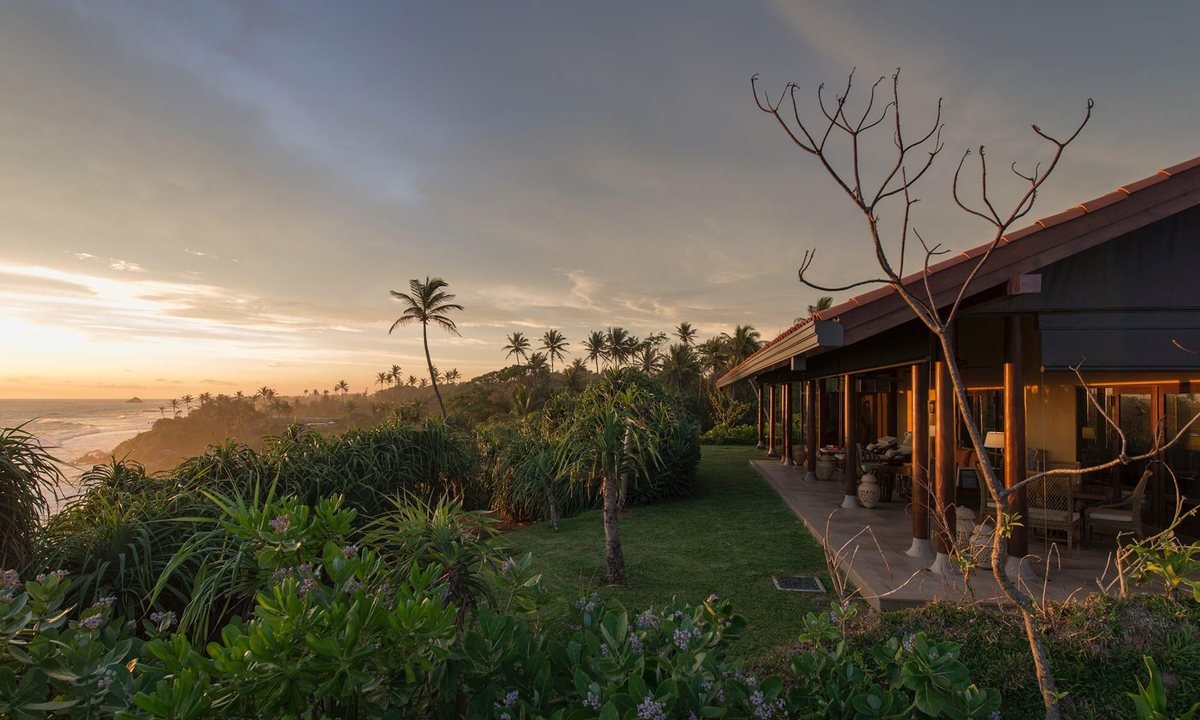 Clifftop resort above the Indian Ocean, southern Sri Lanka